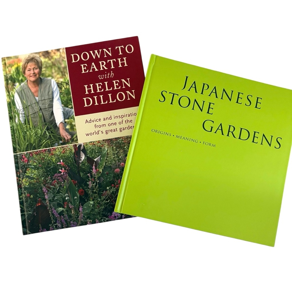 Gardening Book Set: Down to Earth & Japanese Stone Gardens